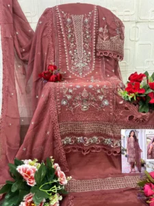 Elan Festive Chiffon Embroidered Salwar Kameez (2)